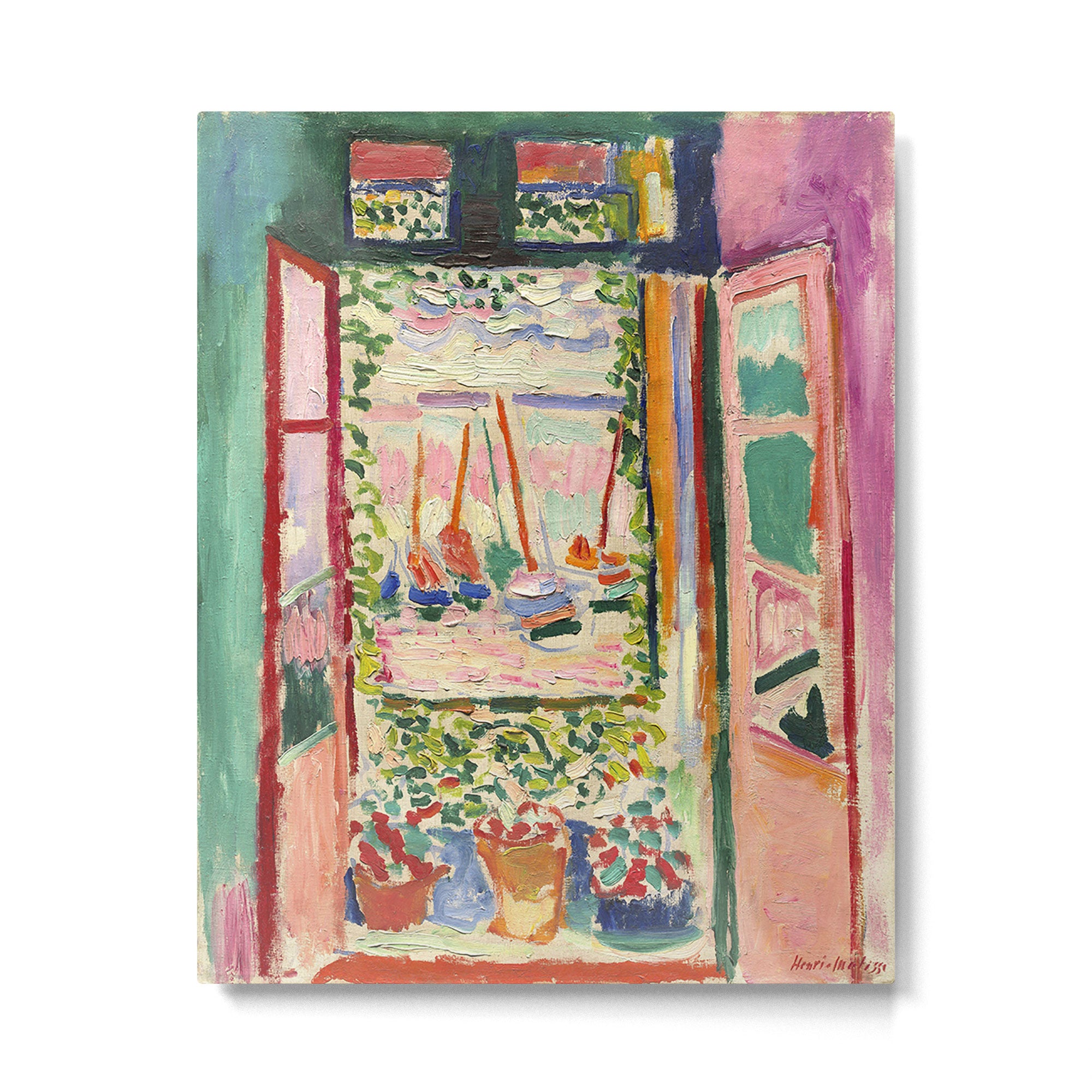 Henri Matisse's Open Window, Collioure 1905 French Riviera portrait nautical painting masterpiece Metal Print Gallery Image 6