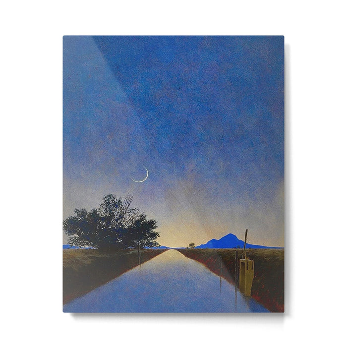 Hot Springs, Yavapai, Arizona landscape painting by Maxfield Parrish Metal Print Gallery Image 1
