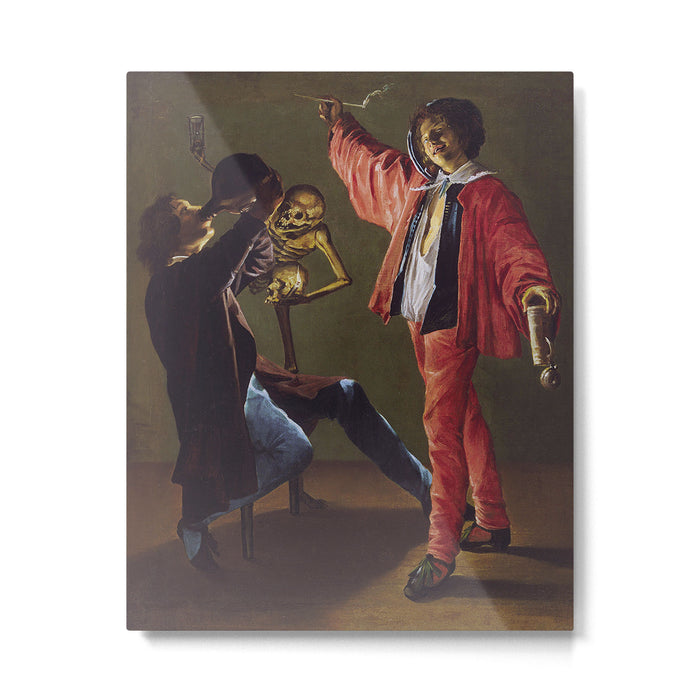 Judith Leyster - The Last Drop (1629) portrait painting Metal Print Gallery Image 1