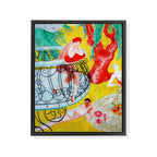 'Love Flight of a Pink Candy Heart' landscape painting by Florine Stettheimer Framed Canvas Print Gallery Image 8