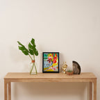 'Love Flight of a Pink Candy Heart' landscape painting by Florine Stettheimer Framed Canvas Print Gallery Image 4