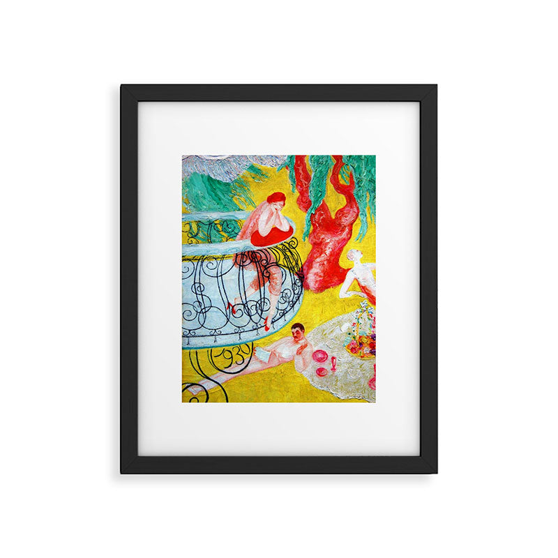 'Love Flight of a Pink Candy Heart' landscape painting by Florine Stettheimer Framed Art Print Gallery Image 6