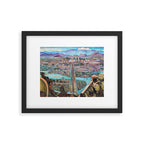 Mural of the Aztec city of Tenochtitlan by Diego Rivera Framed Art Print Gallery Image 4