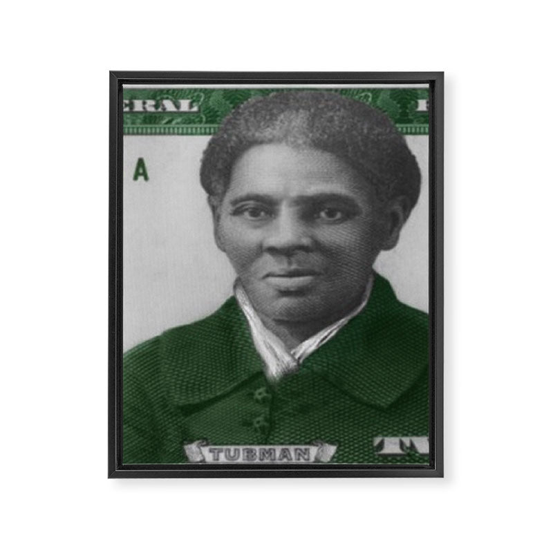 Proposed African American Icon Harriet Tubman Single U.S. Mint 20 Dollar bill Framed Canvas Print Gallery Image 6