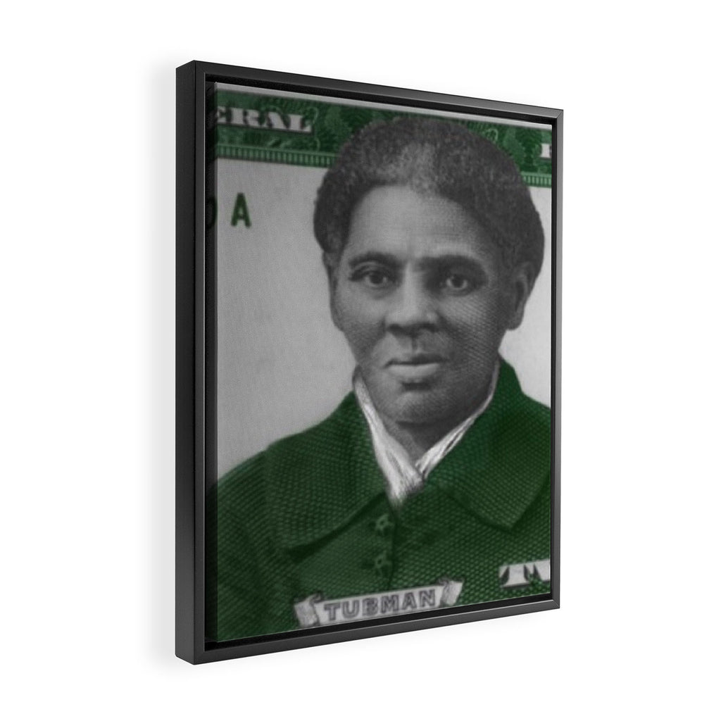 Proposed African American Icon Harriet Tubman Single U.S. Mint 20 Dollar bill Framed Canvas Print Gallery Image 2