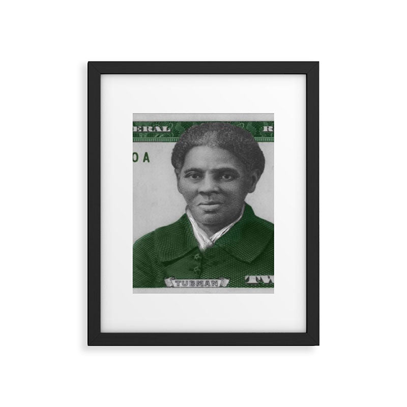 Proposed African American Icon Harriet Tubman Single U.S. Mint 20 Dollar bill Framed Art Print Gallery Image 5