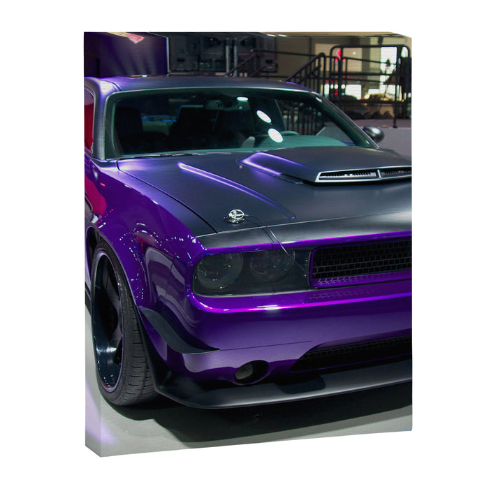 Purple Challenger Hellcat Demon color photograph / photography / poster Canvas Print Gallery Image 1