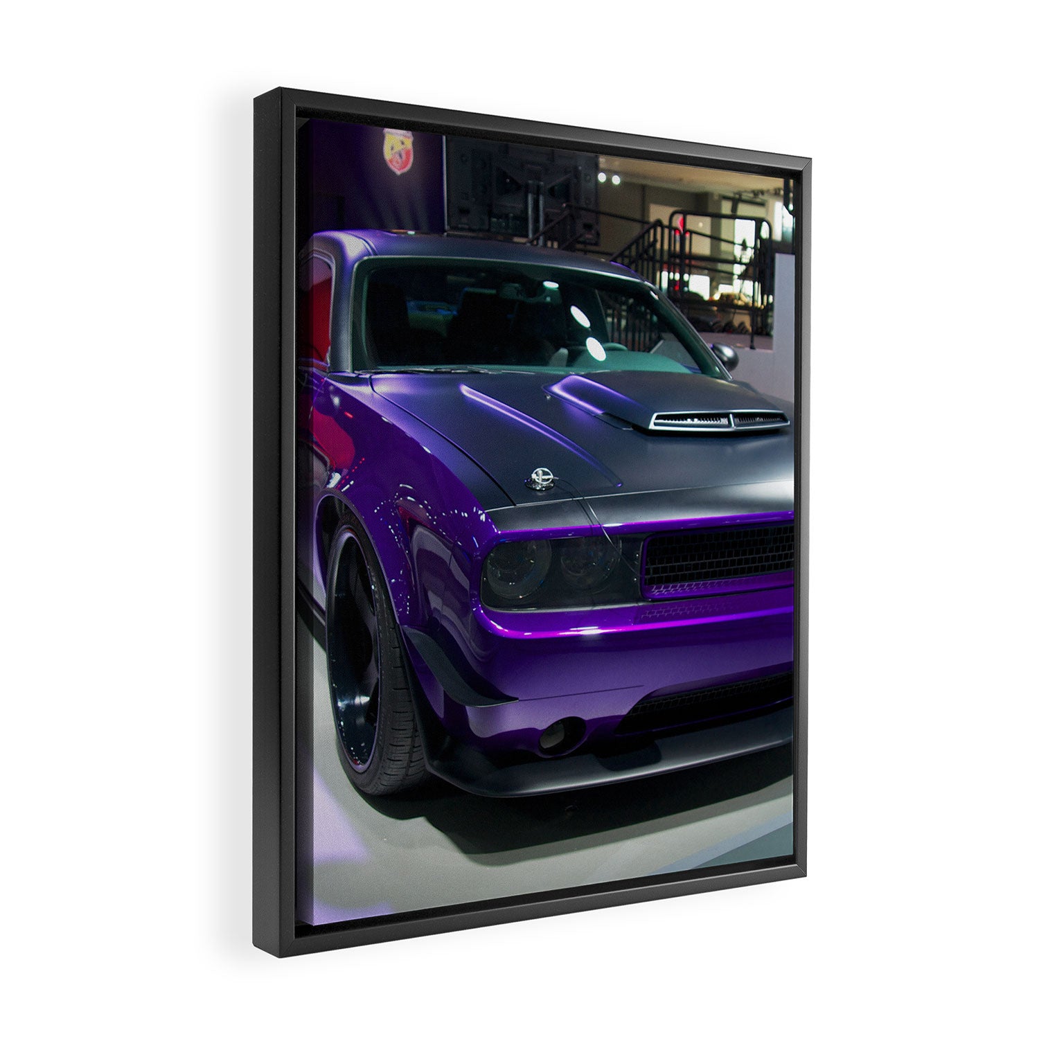 Purple Challenger Hellcat Demon color photograph / photography / poster Framed Canvas Print Gallery Image 2