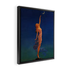 Reaching for the moon female portrait painting by Edward Mason Eggleston Framed Canvas Print Gallery Image 2