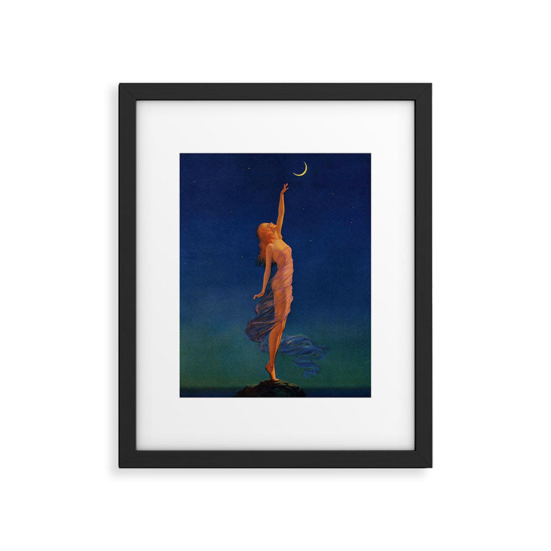 Reaching for the moon female portrait painting by Edward Mason Eggleston Framed Art Print Gallery Image 6