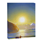 Resurrection Bay, Alaska, Midnight Sun Mountain landscape by Rockwell Kent Canvas Print Gallery Image 6