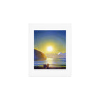 Resurrection Bay, Alaska, Midnight Sun Mountain landscape by Rockwell Kent Art Print Gallery Image 1