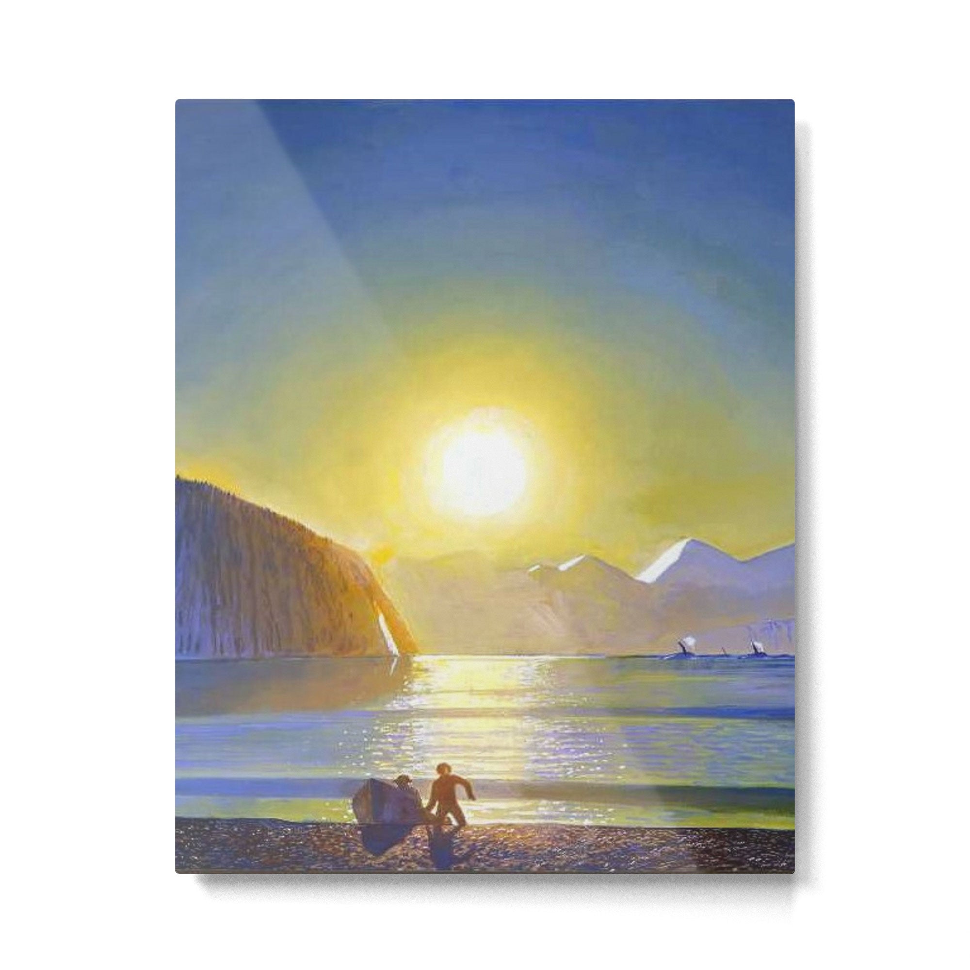 Resurrection Bay, Alaska, Midnight Sun Mountain landscape by Rockwell Kent Metal Print Gallery Image 4