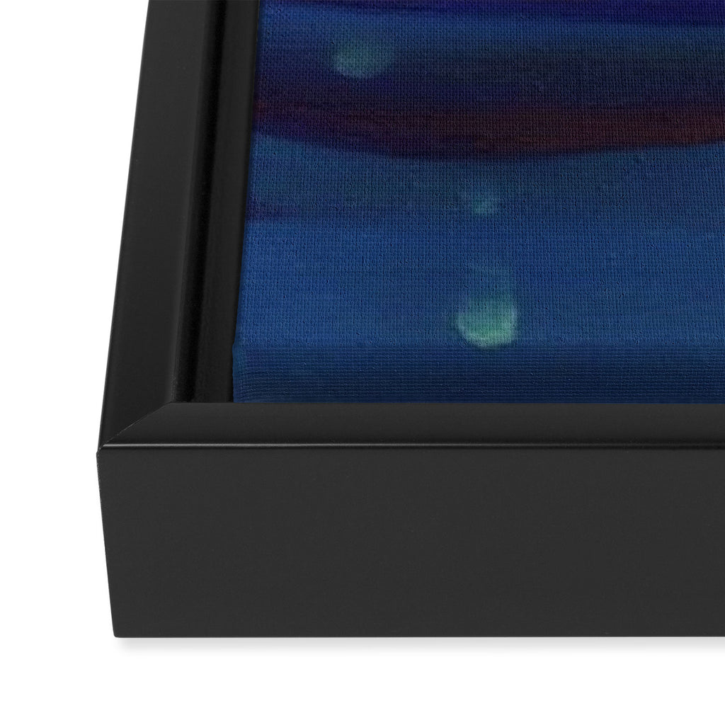 Starlight Night, Lake George, New York landscape painting by Georgia O'Keeffe Framed Canvas Print Gallery Image 3