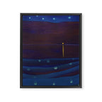 Starlight Night, Lake George, New York landscape painting by Georgia O'Keeffe Framed Canvas Print Gallery Image 8