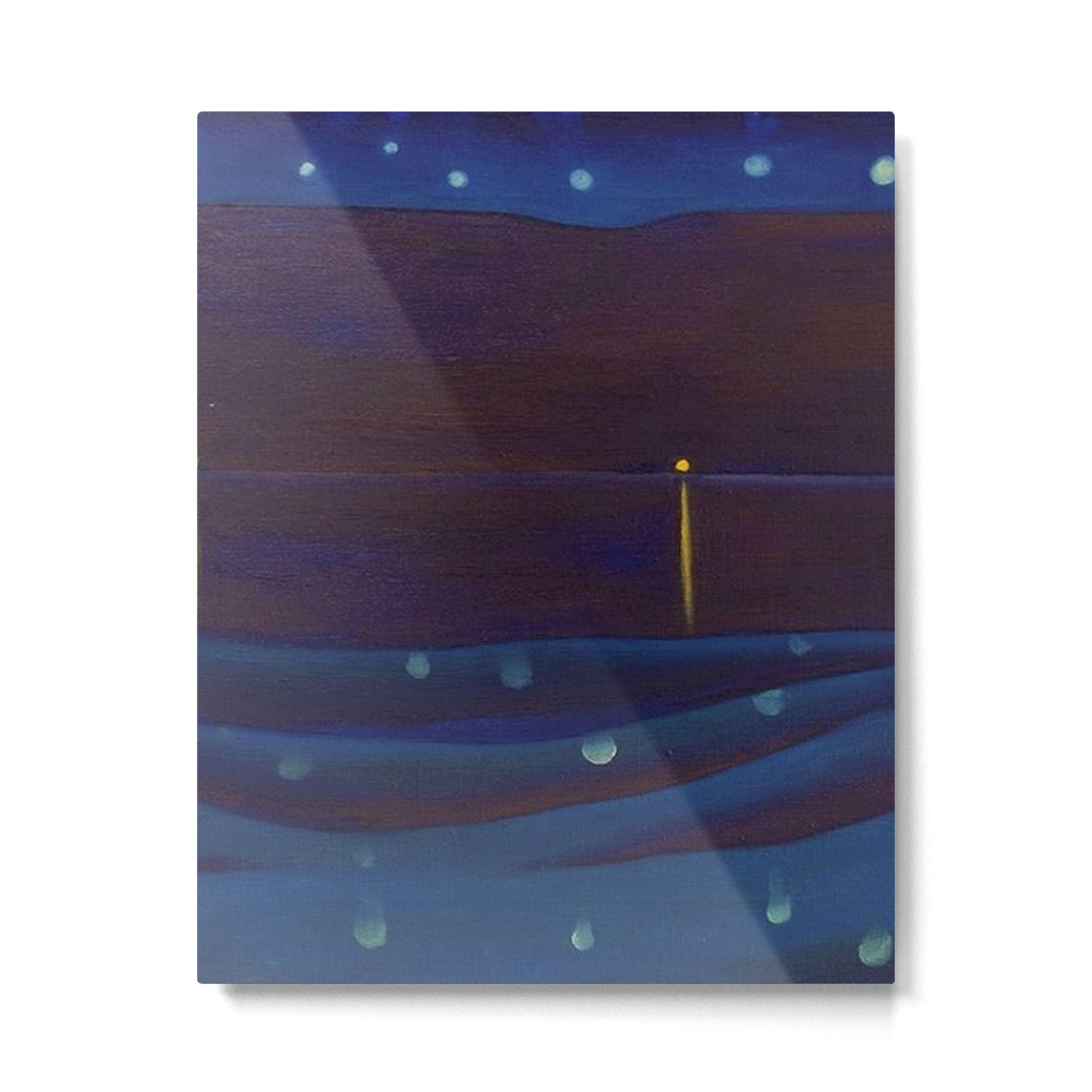 Starlight Night, Lake George, New York landscape painting by Georgia O'Keeffe Metal Print Gallery Image 6