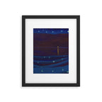 Starlight Night, Lake George, New York landscape painting by Georgia O'Keeffe Framed Art Print Gallery Image 4