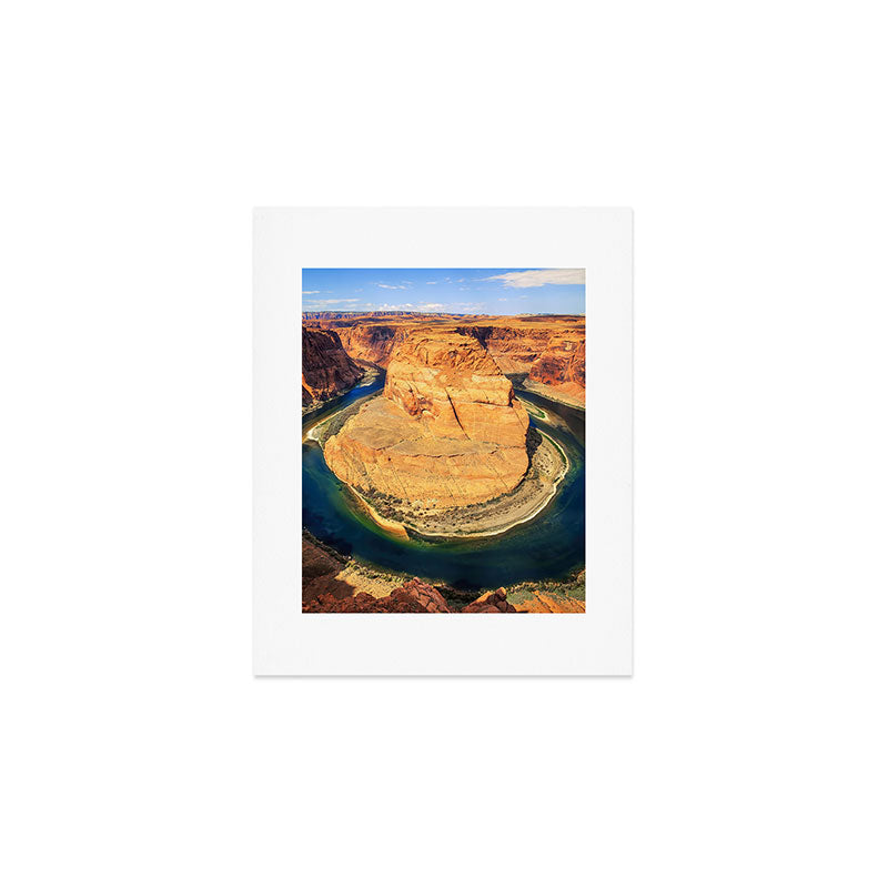 Stunning Horseshoe Bend, Colorado River, Glen Canyon scenic nature canyons photographic art print Art Print Gallery Image 1