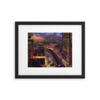 'The City from Greenwich Village' New York City subway cityscape by John French Sloan Framed Art Print Gallery Image 6