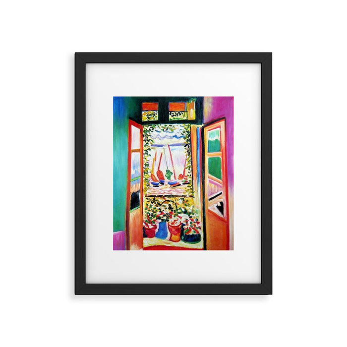 The Open Window Coastal - Floral and Maritime Collioure oil painting by Henri Matisse oil paint Framed Art Print Gallery Image 1