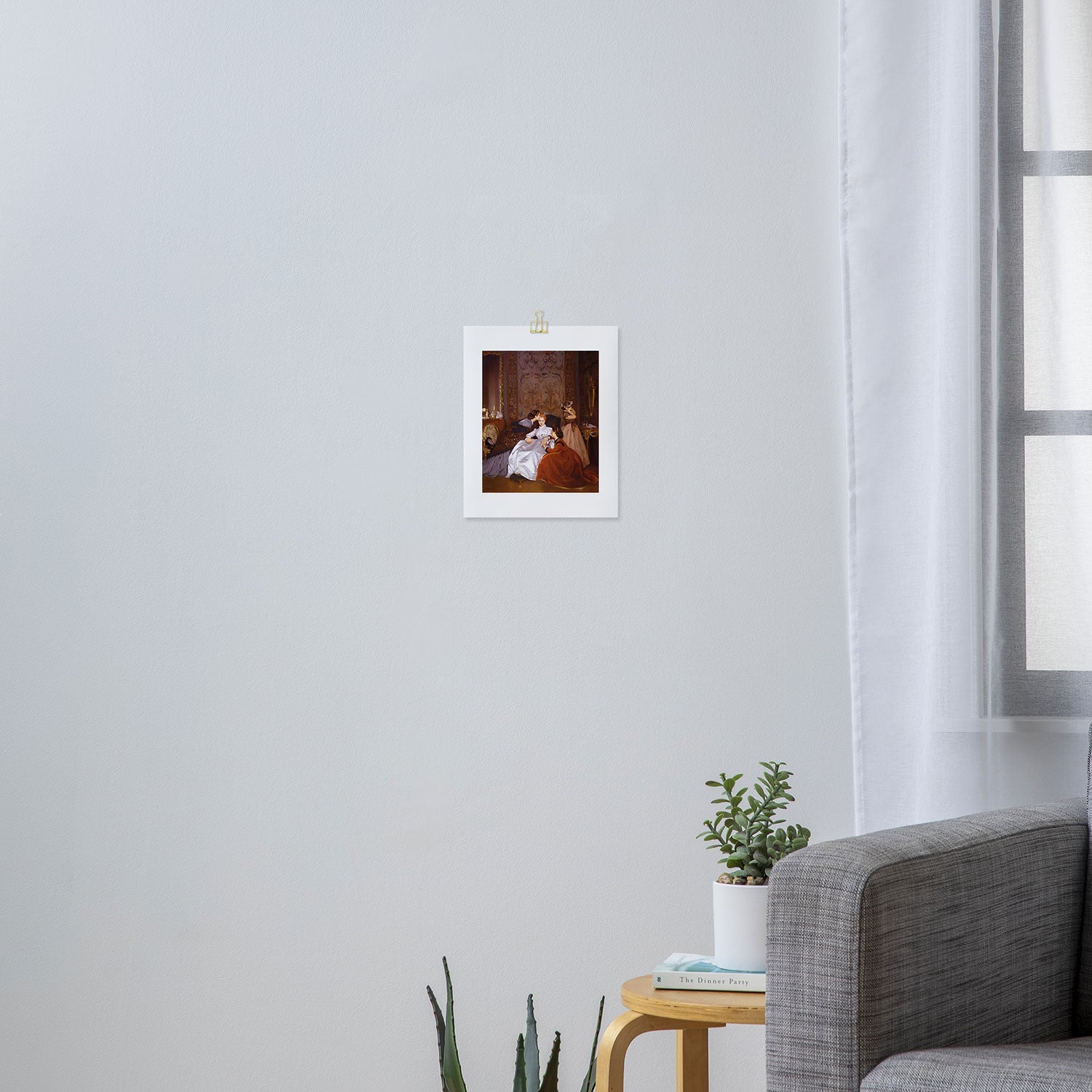 The Reluctant Bride | The Hesitant Fiancee still life female portrait painting by Auguste Toulmouche Art Print Gallery Image 3