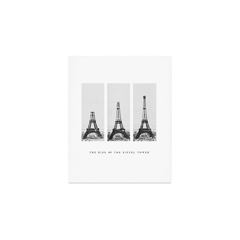 1888-1889 The Rise of the Eiffel Tower Construction Sequence black and white photography Art Print Gallery Image 1