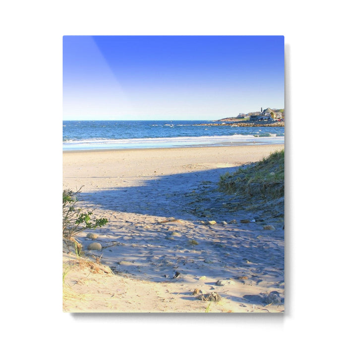 The Towers - Narragansett Town Beach, Rhode Island Metal Print Gallery Image 1