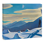 The Trapper, Winter Mountain landscape painting by Rockwell Kent Canvas Print Gallery Image 3