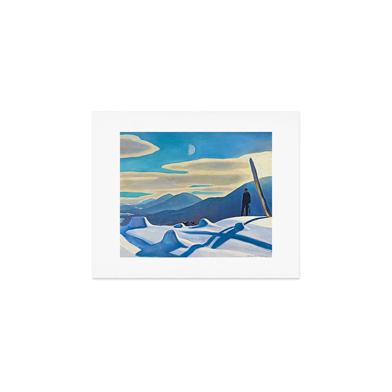 The Trapper, Winter Mountain landscape painting by Rockwell Kent Art Print Gallery Image 1