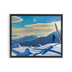 The Trapper, Winter Mountain landscape painting by Rockwell Kent Framed Canvas Print Gallery Image 3