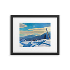 The Trapper, Winter Mountain landscape painting by Rockwell Kent Framed Art Print Gallery Image 4