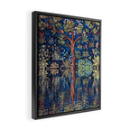 Tree of Life reflecting water of garden lily pond twilight blue nature landscape painting Framed Canvas Print Gallery Image 2