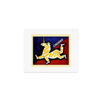 Vintage Cinzano Italian Yellow Zebra Advertisement Wall Art Art Print Gallery Image 1
