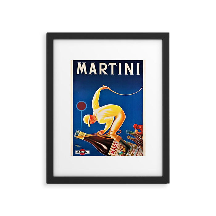 Vintage Martini and Rossi Sparkling Wine Vermouth Advertisement Poster Framed Art Print Gallery Image 1