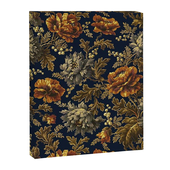 William Morris Poppy Textile Floral Tapestry Pattern Canvas Print Gallery Image 1