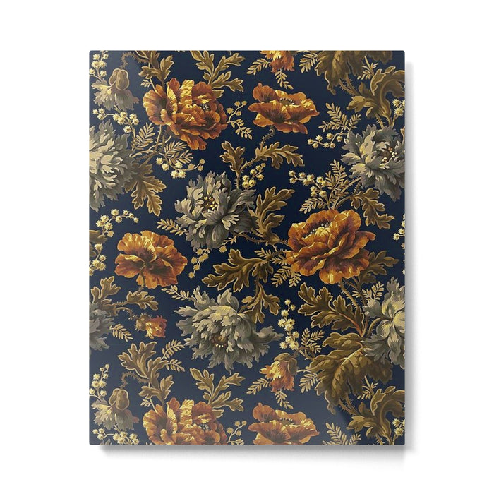 William Morris Poppy Textile Floral Tapestry Pattern Metal Print Gallery Image 1