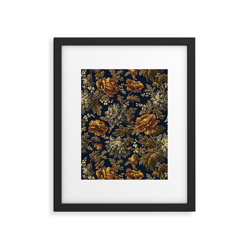 William Morris Poppy Textile Floral Tapestry Pattern Framed Art Print Gallery Image 4