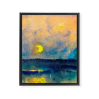Yellow Moon (Over the Sea) landscape painting by Emil Nolde Framed Canvas Print Gallery Image 6