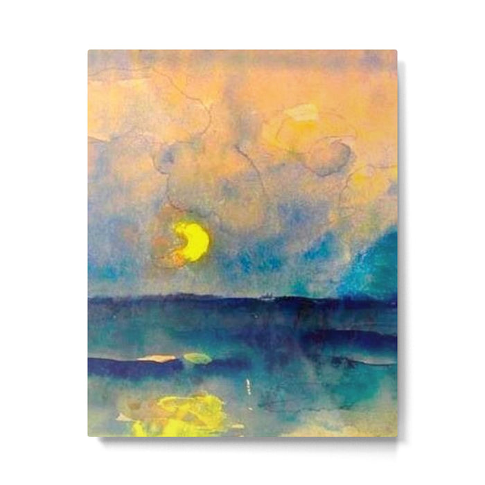 Yellow Moon (Over the Sea) landscape painting by Emil Nolde Metal Print Gallery Image 1