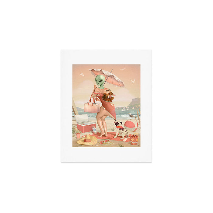 Day at the Beach Art Print Gallery Image 1