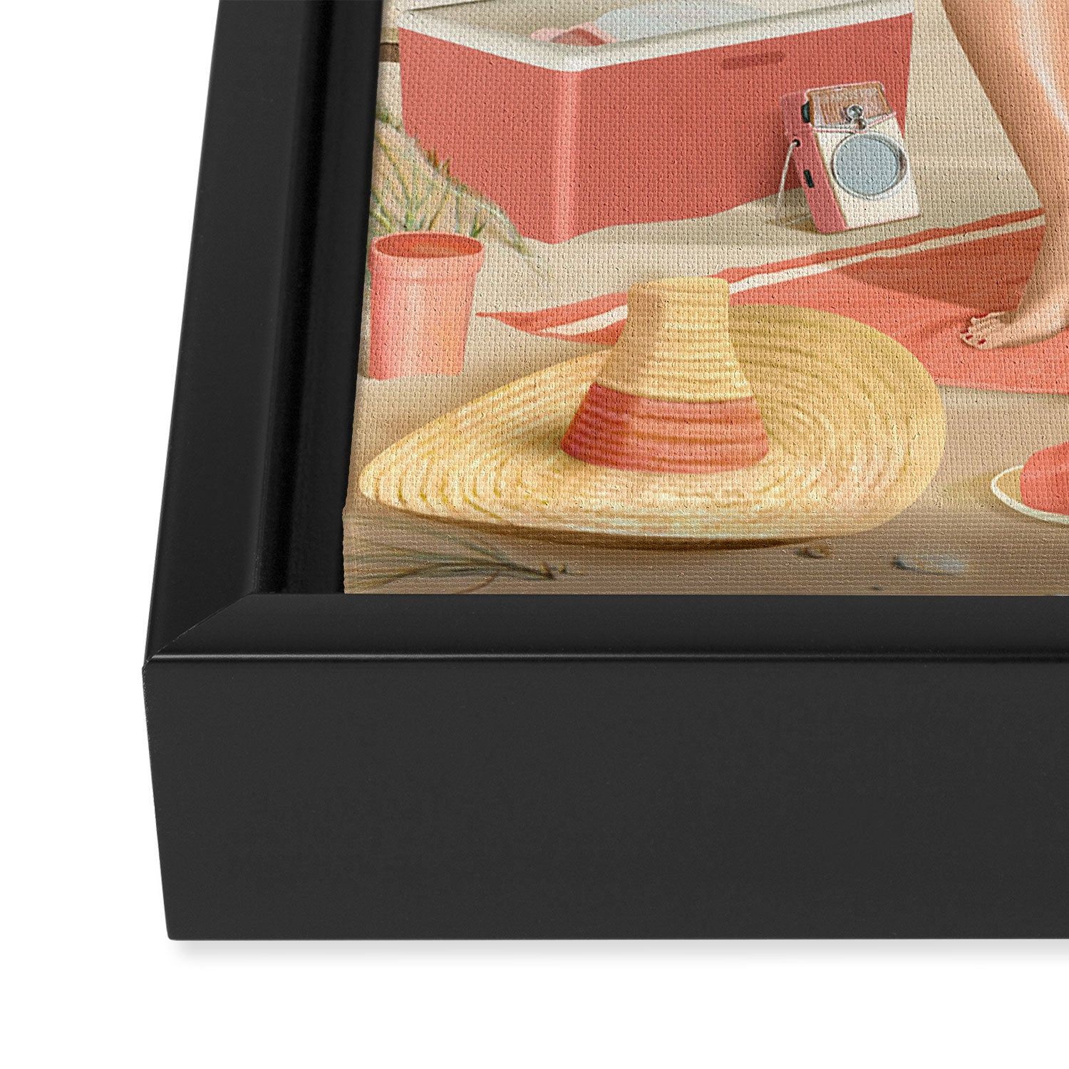 Day at the Beach Framed Canvas Print Gallery Image 3