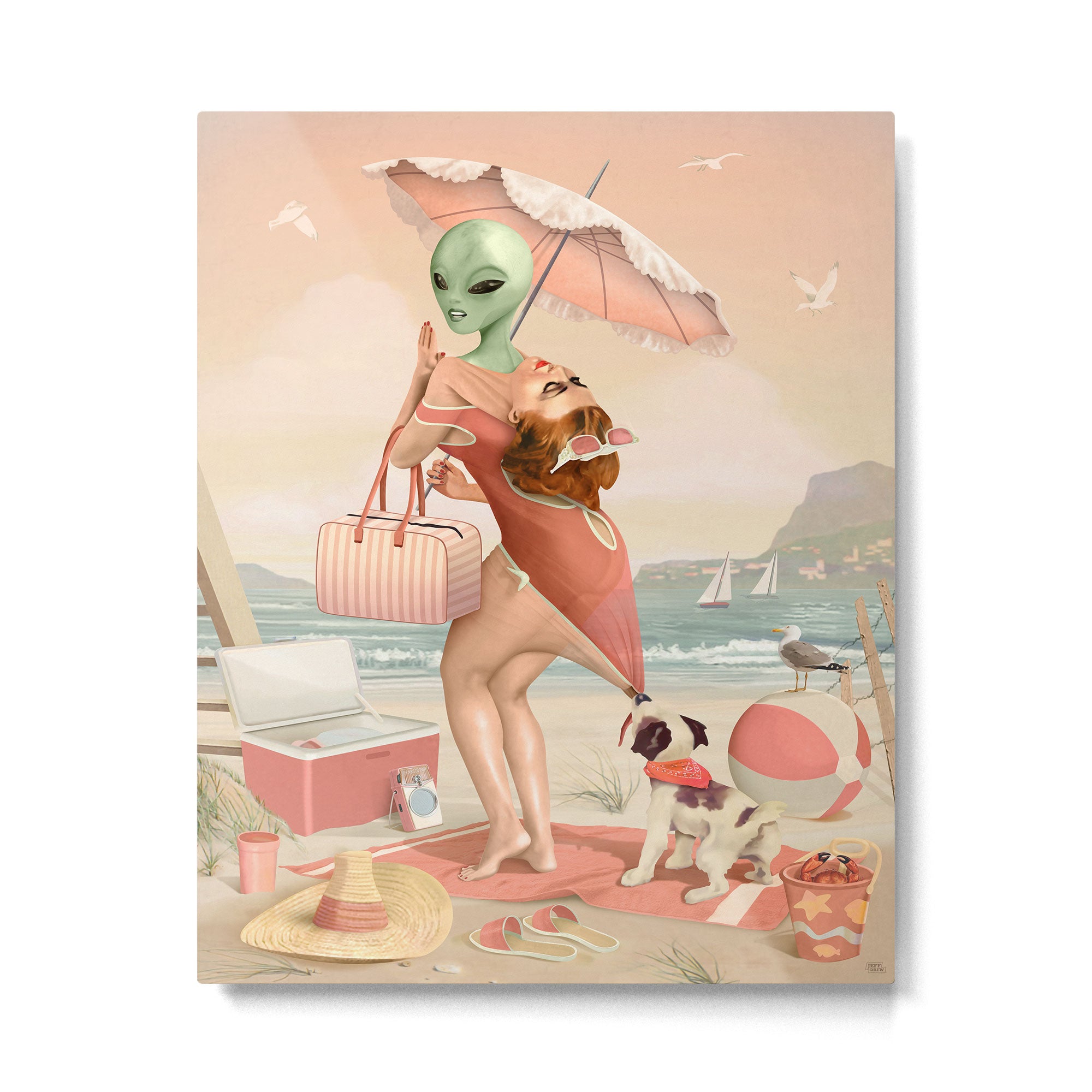 Day at the Beach Metal Print Gallery Image 4