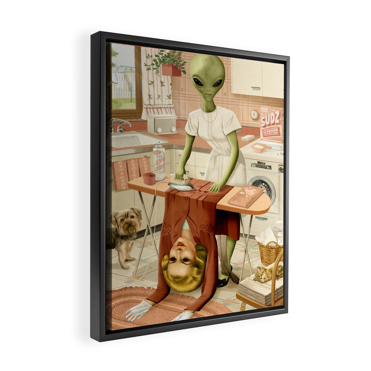 Laundry Day Framed Canvas Print Gallery Image 2
