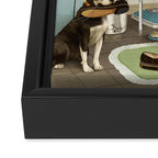 Morning Routine Framed Canvas Print Gallery Image 3