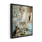 Morning Routine Framed Canvas Print Gallery Image 2
