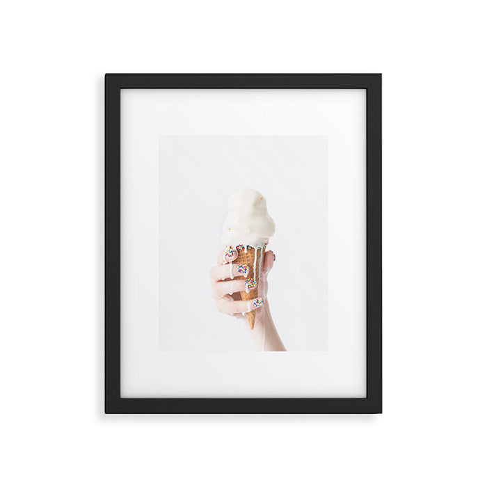 Melting Ice Cream Framed Art Print Gallery Image 1