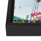 Santa Cruz Boardwalk Series 6 Framed Canvas Print Gallery Image 3
