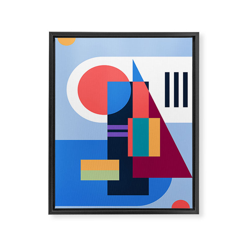Blue City Framed Canvas Print Gallery Image 6