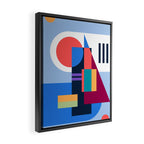 Blue City Framed Canvas Print Gallery Image 2
