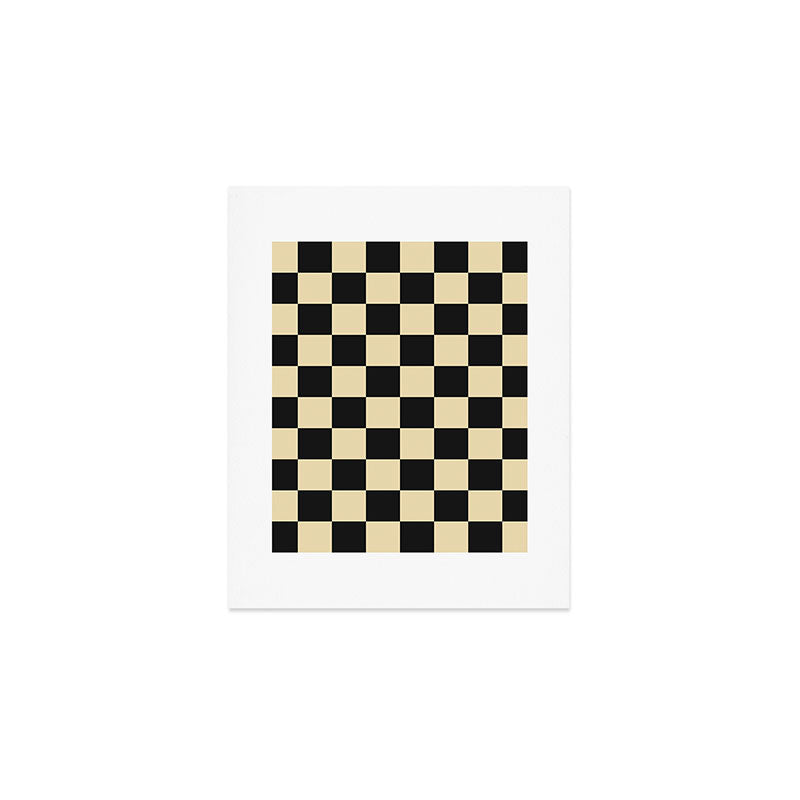 Classy Checkerboard Art Print Gallery Image 1